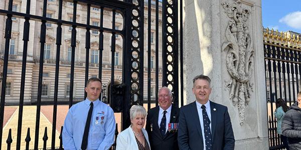 Four RNLI representatives visit Buckingham Palace for Queen Elizabeth II centenary