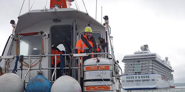 Falmouth Harbour Pilot Trainee James Gilbert