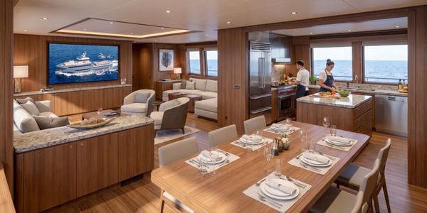 35m Shadow Yacht Saloon