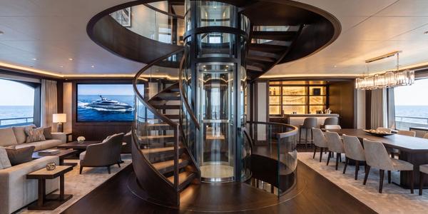 55m Super Yacht Saloon