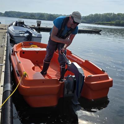 Electric Outboard supporting RYA Midlands Region E-boat Trial