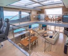 28m Sports Catamaran Upper Saloon